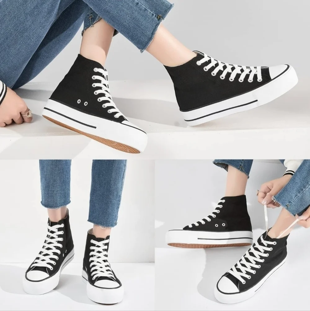 SZ 5 Black Platform High-Tops